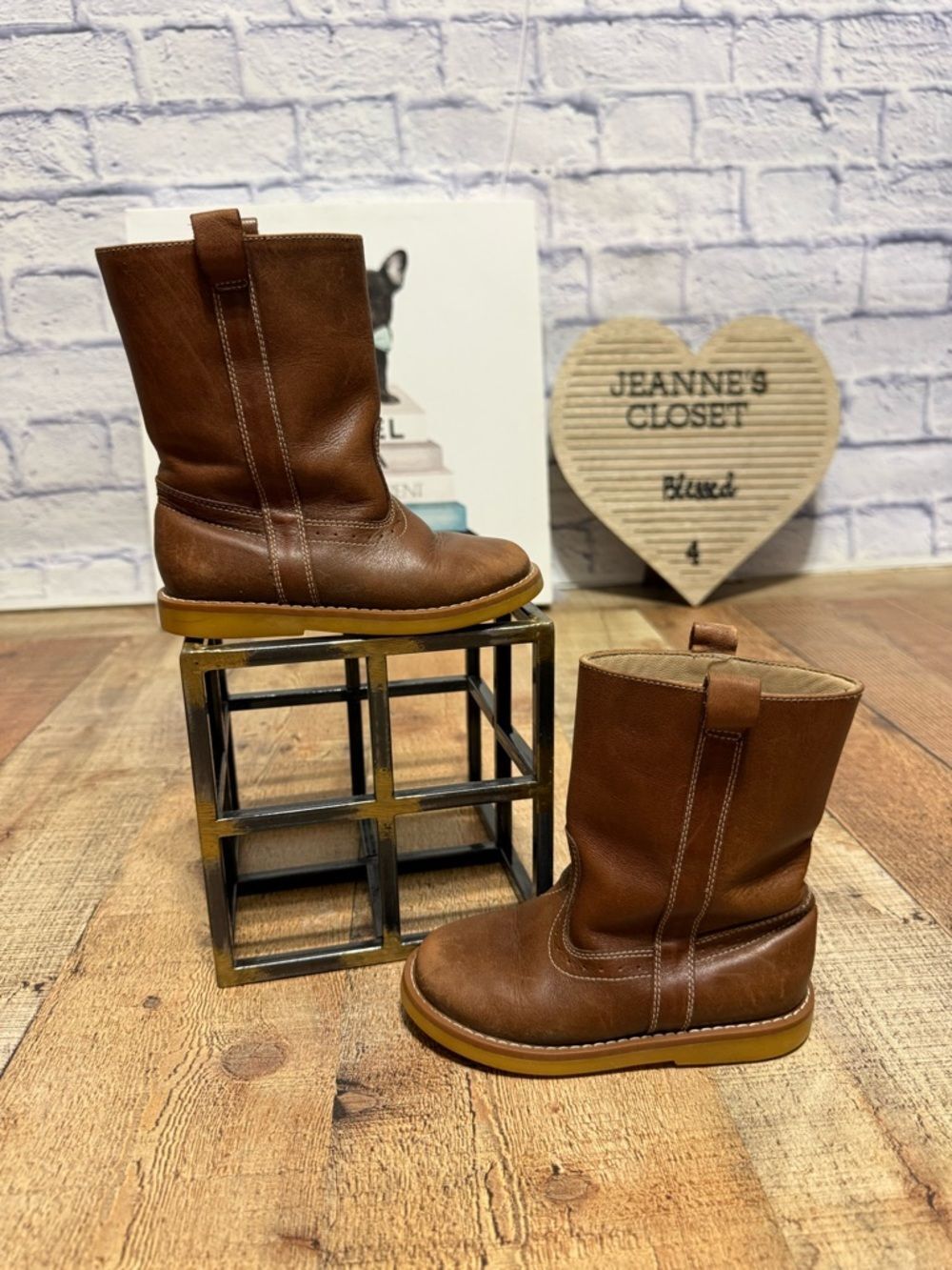 Elephantito Western Style Boot in Brown EU 23 US 7
